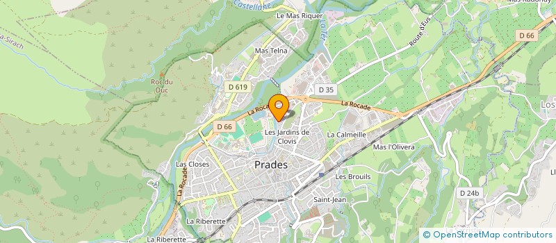 localisation de l'entreprise SCI DALOU-FERRER  PRADES