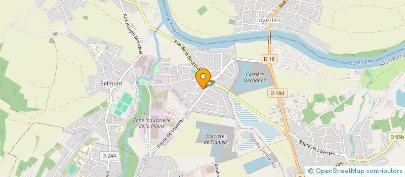 localisation de l'entreprise SCI DALOZ  CHAVANOZ