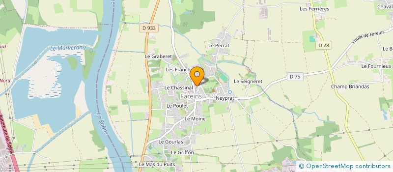 localisation de l'entreprise SCI DALTOM  FAREINS