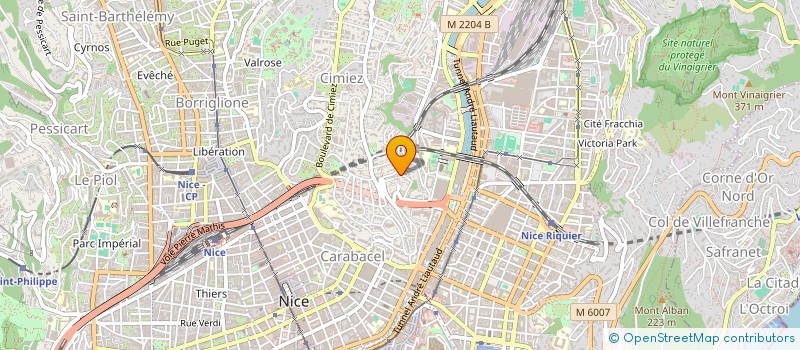 localisation de l'entreprise SCI DALUIS à NICE