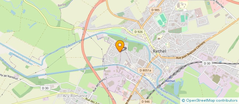 localisation de l'entreprise SCI DALY  RETHEL