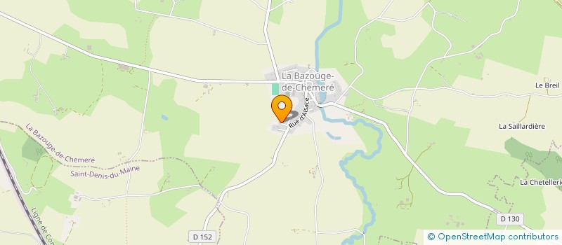 localisation de l'entreprise SCI DALY MORVAN  LA BAZOUGE-DE-CHEMERE