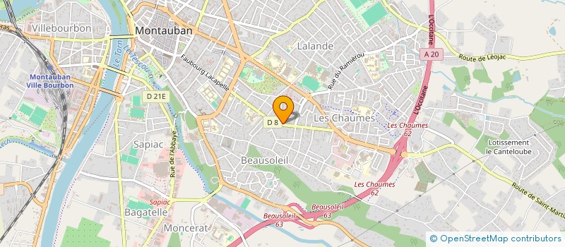 localisation de l'entreprise SCI DALYA  MONTAUBAN