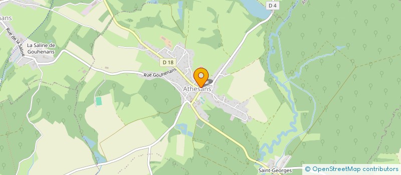 localisation de l'entreprise SCI DAM  ATHESANS-ETROITEFONTAINE