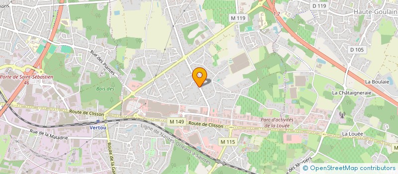 localisation de l'entreprise SCI DAMA  THOUARE-SUR-LOIRE