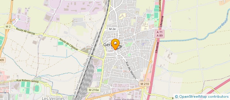 localisation de l'entreprise SCI DAMA  GERZAT