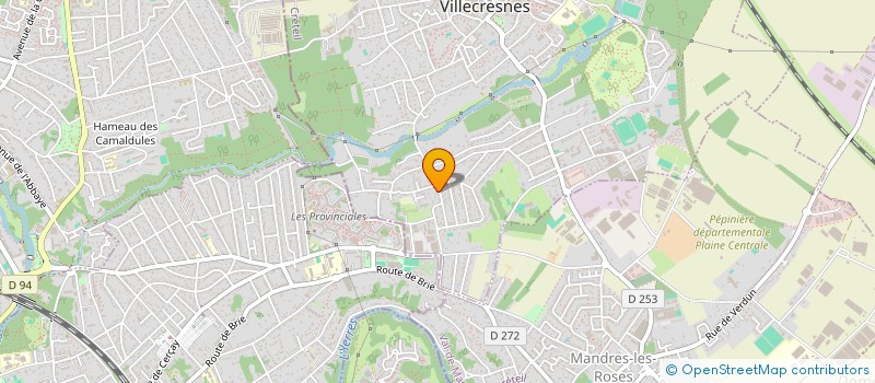 localisation de l'entreprise SCI DAMA  VILLECRESNES