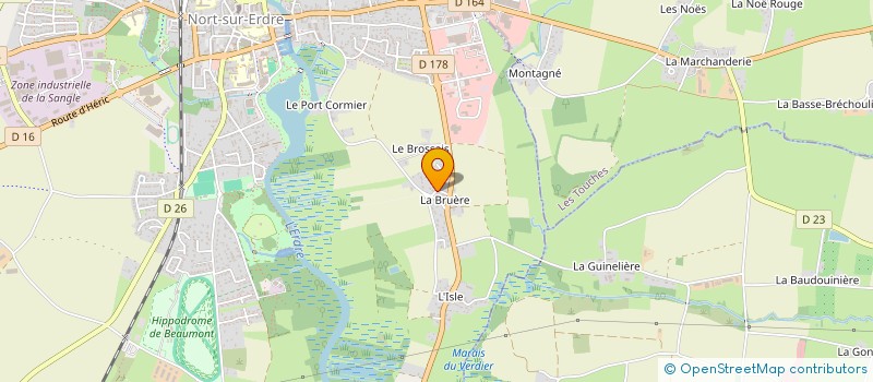 localisation de l'entreprise SCI DAMA  NORT-SUR-ERDRE