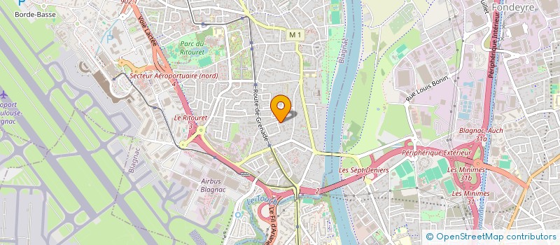 localisation de l'entreprise SCI DAMA16 à BLAGNAC