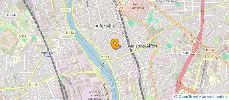 localisation de l'entreprise SCI DAMACE à ALFORTVILLE