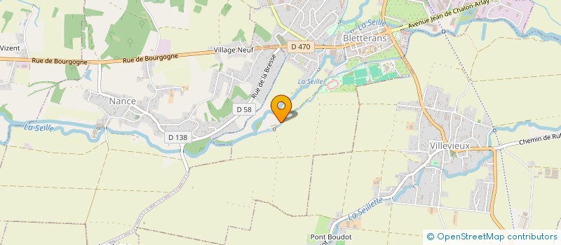 localisation de l'entreprise SCI DAMAELYS  BLETTERANS