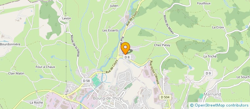 localisation de l'entreprise SCI DAMAFLAROME  THIZY-LES-BOURGS