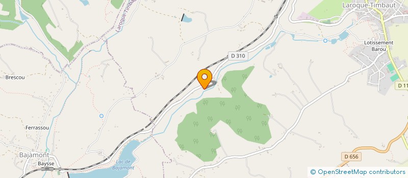 localisation de l'entreprise SCI DAMAFO  LAROQUE-TIMBAUT