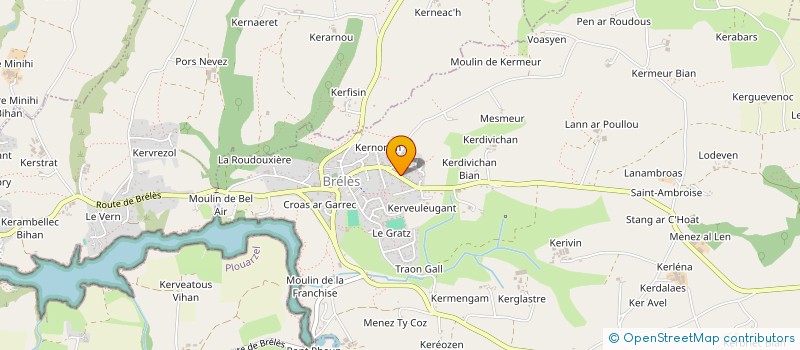 localisation de l'entreprise SCI DAMAFO  BRELES