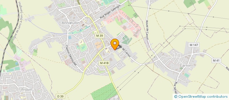 localisation de l'entreprise SCI DAMAGEUX-DESCAMPS  ANNULLIN