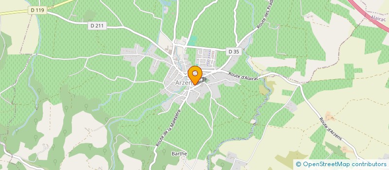 localisation de l'entreprise SCI DAMAIAN  ARZENS