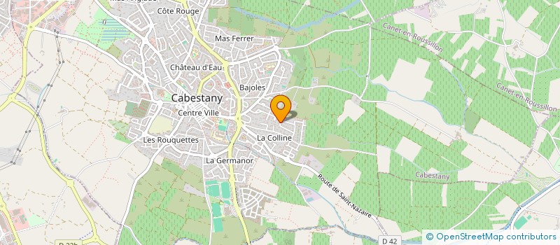 localisation de l'entreprise SCI DAMAJO  CABESTANY