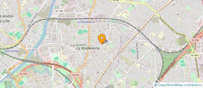 localisation de l'entreprise SCI DAMALE à LA MADELEINE