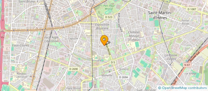 localisation de l'entreprise SCI DAMANISE  GRENOBLE