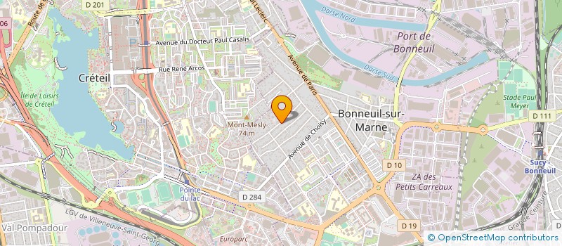localisation de l'entreprise SCI DAMARA à BONNEUIL-SUR-MARNE