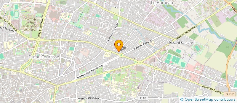 localisation de l'entreprise SCI DAMARA à PAU
