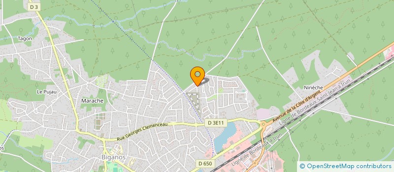 localisation de l'entreprise SCI DAMARA  BIGANOS