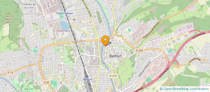 localisation de l'entreprise SCI DAMARE à BELFORT