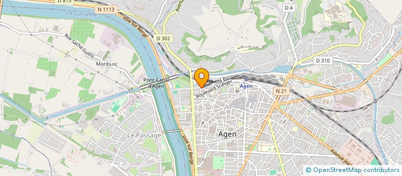 localisation de l'entreprise SCI DAMART  AGEN