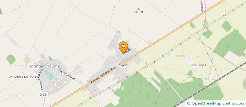 localisation de l'entreprise SCI DAMASEAL à MONTIERCHAUME