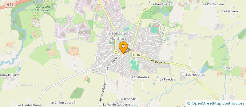 localisation de l'entreprise SCI DAMAT  BREAL-SOUS-MONTFORT