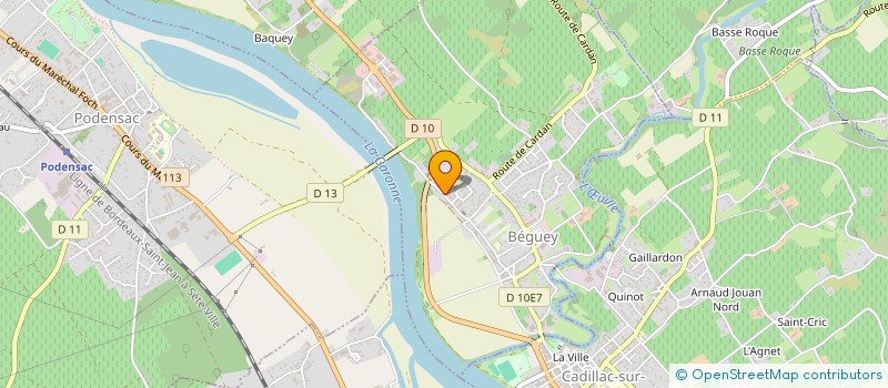 localisation de l'entreprise SCI DAMAXA  DONZAC