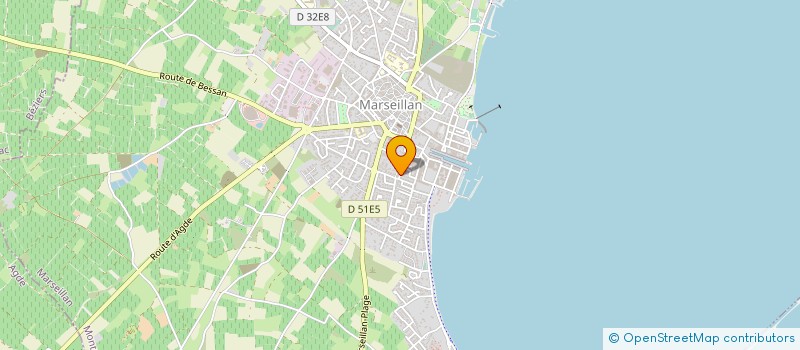 localisation de l'entreprise SCI DAMBRINE à MARSEILLAN