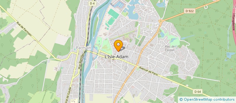 localisation de l'entreprise SCI DAMBRY à L'ISLE-ADAM