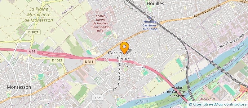 localisation de l'entreprise SCI DAMC  CARRIERES-SUR-SEINE