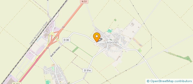 localisation de l'entreprise SCI DAME  LAVANNES