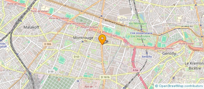 localisation de l'entreprise SCI DAME ALIX  MONTROUGE