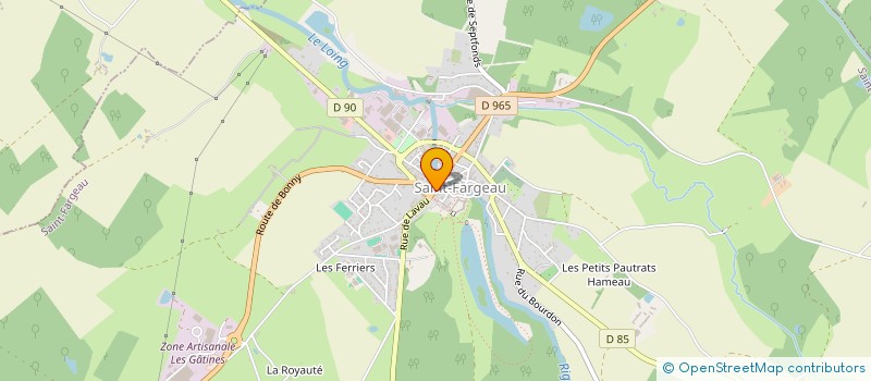 localisation de l'entreprise SCI DAME DE COEUR  SAINT-FARGEAU