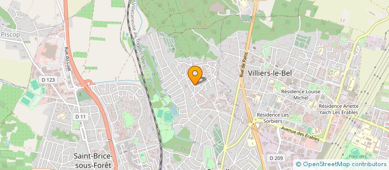 localisation de l'entreprise SCI DAME IMMO  SARCELLES