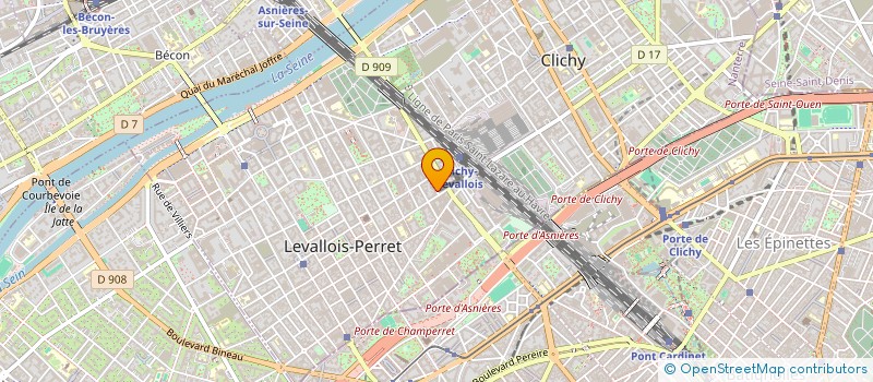 localisation de l'entreprise SCI DAMEJANE à LEVALLOIS-PERRET