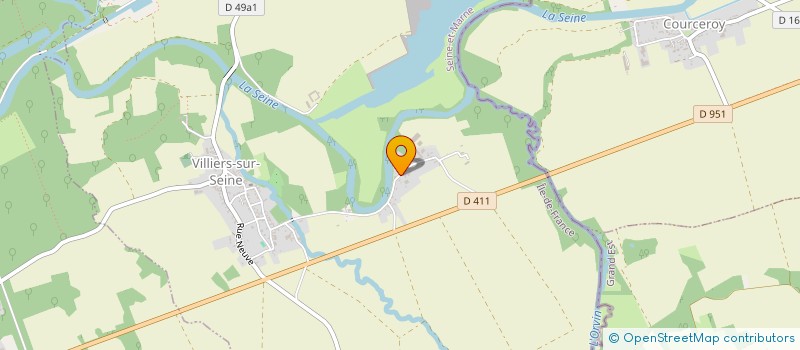 localisation de l'entreprise SCI DAMELO  VILLIERS-SUR-SEINE