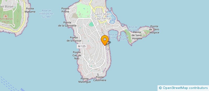 localisation de l'entreprise SCI DAMEROSE à SAINT-JEAN-CAP-FERRAT