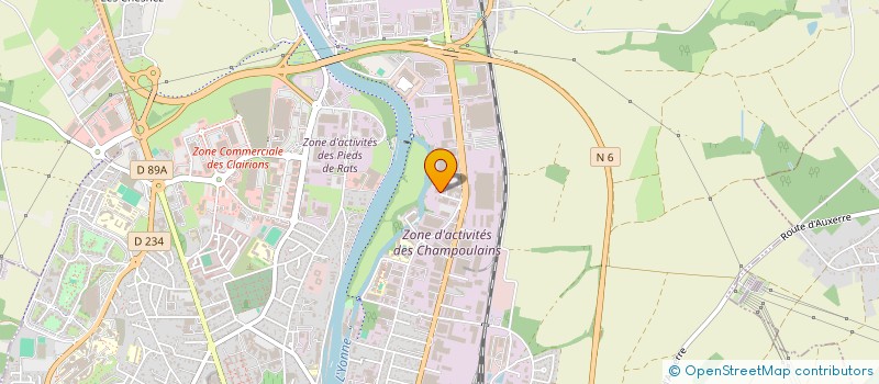 localisation de l'entreprise SCI DAMET à AUXERRE