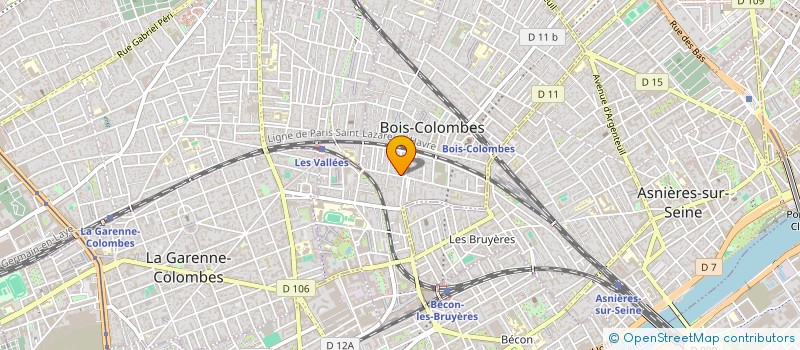 localisation de l'entreprise SCI DAMGAN à BOIS-COLOMBES