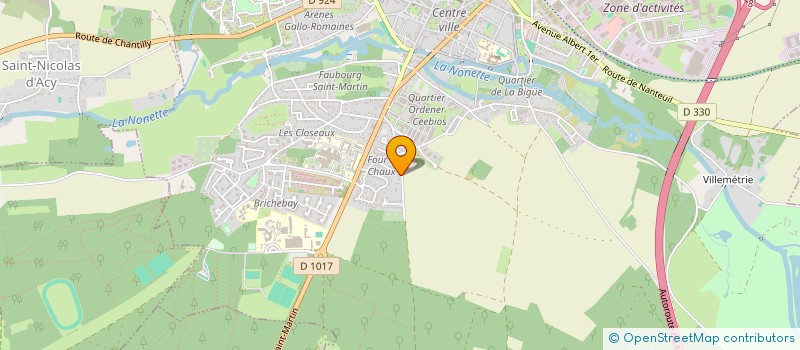 localisation de l'entreprise SCI DAMI  SENLIS