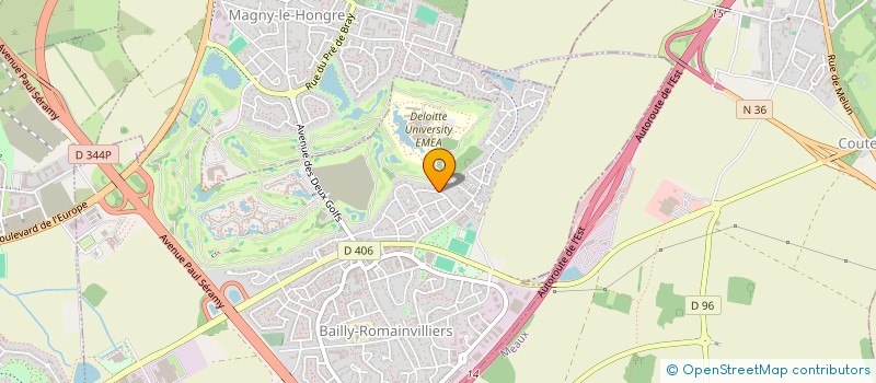 localisation de l'entreprise SCI DAMI  BAILLY-ROMAINVILLIERS