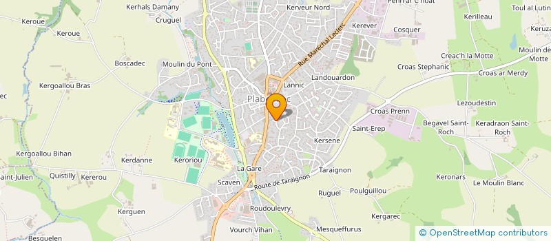 localisation de l'entreprise SCI DAMI  PLABENNEC