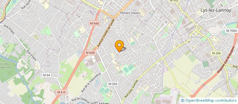 localisation de l'entreprise SCI DAMIANNE  HEM