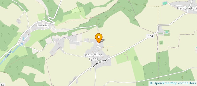 localisation de l'entreprise SCI DAMIANO DEMOUGEOT  BEAUFICEL-EN-LYONS