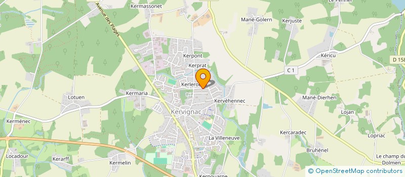 localisation de l'entreprise SCI DAMIEN à KERVIGNAC