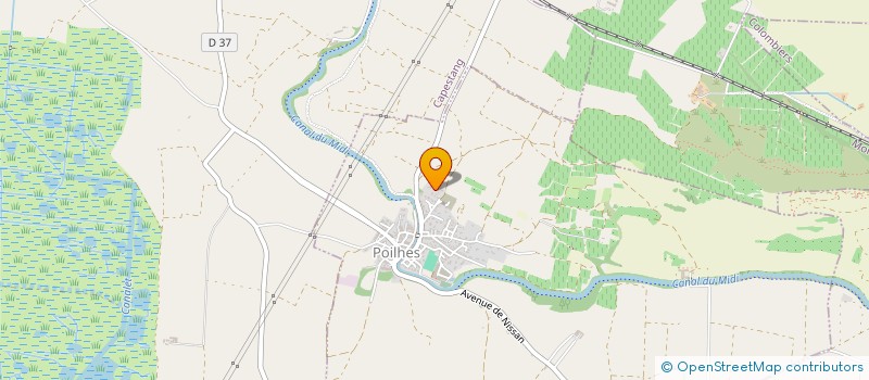 localisation de l'entreprise SCI DAMIEN  POILHES